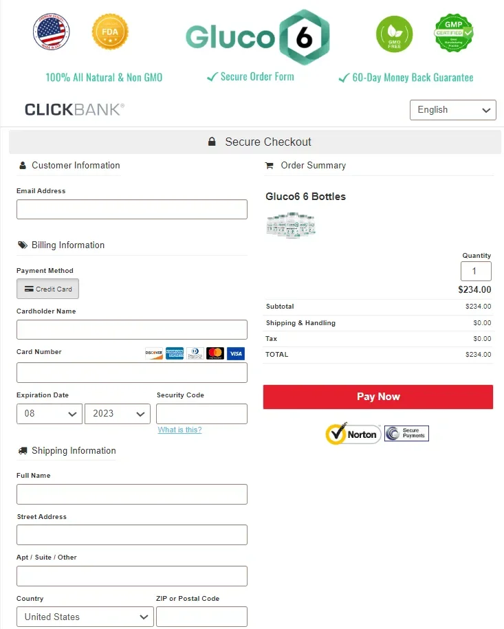 Gluco6 -Secure-Checkout